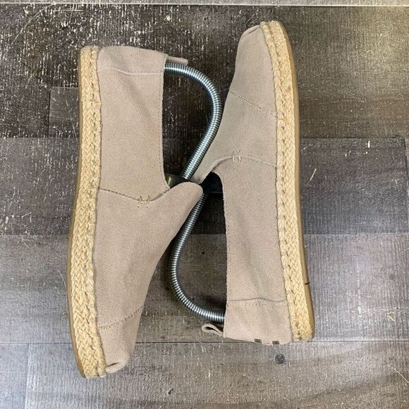 Toms Women’s Size 8 Deconstructed Alpargata Espadrille Shoes Tan Slip On Flats - Picture 8 of 11